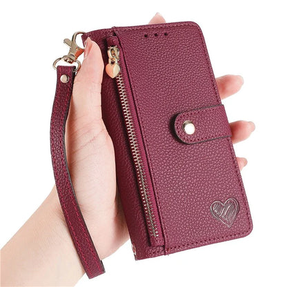 For Samsung Galaxy A24 4G (162.1 x 77.6 x 8.3mm) Leather Case RFID Blocking Zipper Wallet Phone Shell
