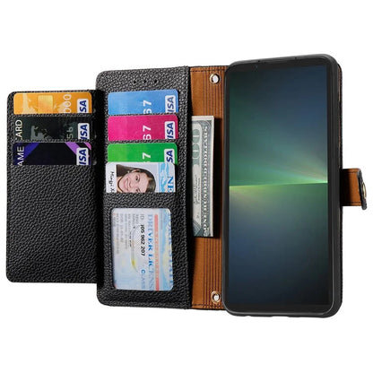 For Sony Xperia 5 V Case RFID Blocking Card Holder Cell Phone Shell