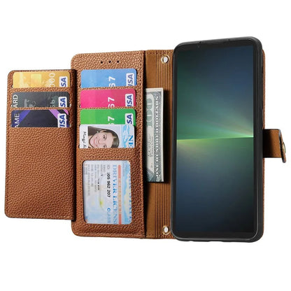 For Sony Xperia 5 V Case RFID Blocking Card Holder Cell Phone Shell