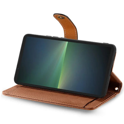 For Sony Xperia 5 V Case RFID Blocking Card Holder Cell Phone Shell