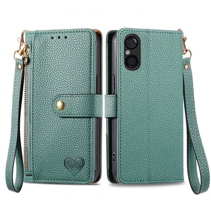 For Sony Xperia 5 V Case RFID Blocking Card Holder Cell Phone Shell