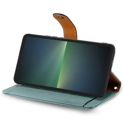 For Sony Xperia 5 V Case RFID Blocking Card Holder Cell Phone Shell