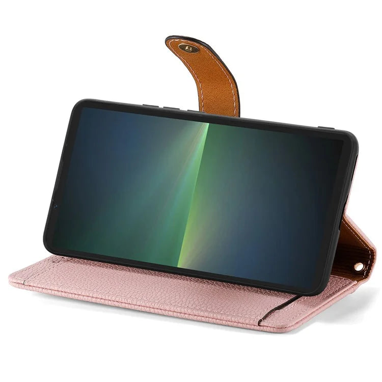For Sony Xperia 5 V Case RFID Blocking Card Holder Cell Phone Shell
