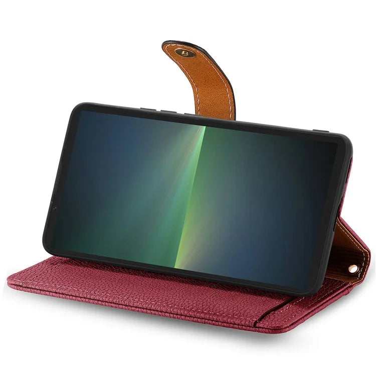 For Sony Xperia 5 V Case RFID Blocking Card Holder Cell Phone Shell