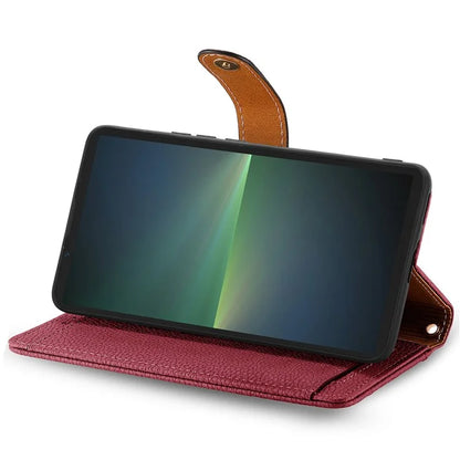 For Sony Xperia 5 V Case RFID Blocking Card Holder Cell Phone Shell