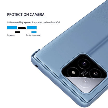 For Xiaomi 14 Pro Case Shockproof Stand Phone Cover with View Window Design