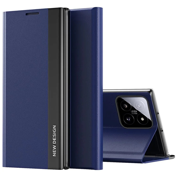 For Xiaomi 14 Pro Stand Case Drop-Proof PC+Leather Phone Guard Cover