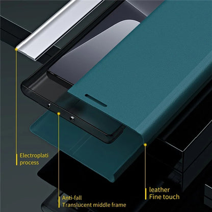 For Xiaomi 14 Pro Stand Case Drop-Proof PC+Leather Phone Guard Cover