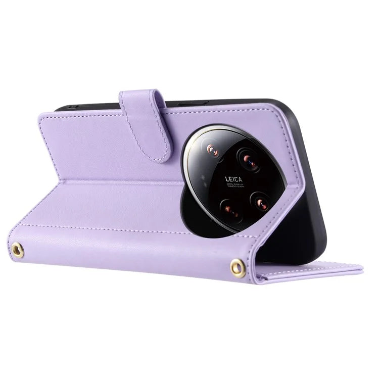 For Xiaomi 14 Ultra Wallet Case PU Leather Flip Stand View Phone Cover