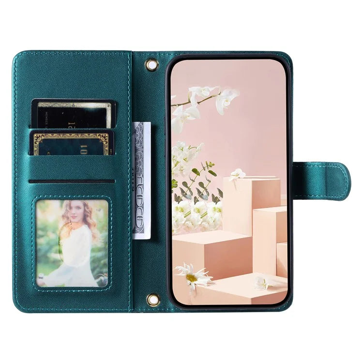 For Xiaomi Redmi Note 13 Pro 4G / Poco M6 Pro 4G Magnetic Phone Case Leather Rhombus Grid Stand Cover