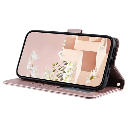 For Xiaomi Redmi Note 13 Pro 4G / Poco M6 Pro 4G Magnetic Phone Case Leather Rhombus Grid Stand Cover