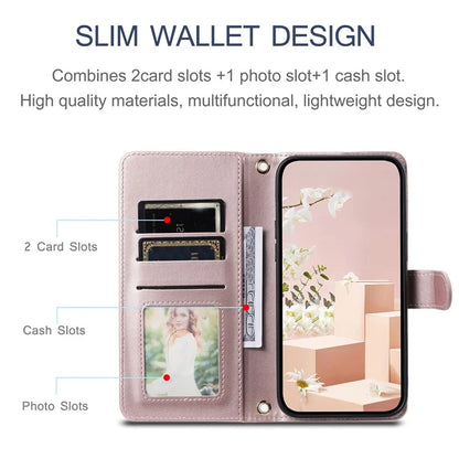 For Xiaomi Redmi Note 13 Pro 4G / Poco M6 Pro 4G Magnetic Phone Case Leather Rhombus Grid Stand Cover