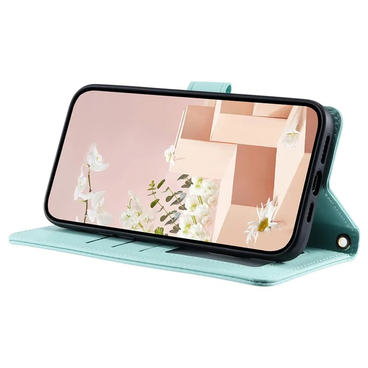 For Xiaomi Redmi Note 13 Pro 4G / Poco M6 Pro 4G Magnetic Phone Case Leather Rhombus Grid Stand Cover