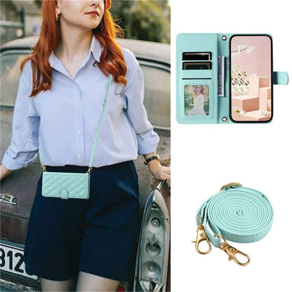 For Xiaomi Redmi Note 13 Pro 4G / Poco M6 Pro 4G Magnetic Phone Case Leather Rhombus Grid Stand Cover