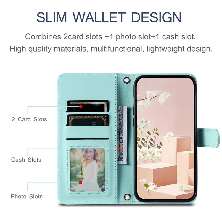 For Xiaomi Redmi Note 13 Pro 4G / Poco M6 Pro 4G Magnetic Phone Case Leather Rhombus Grid Stand Cover