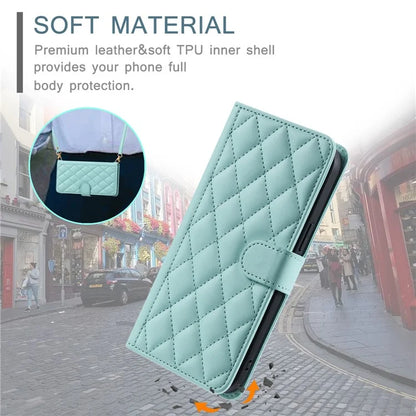 For Xiaomi Redmi Note 13 Pro 5G / Poco X6 5G Leather Case Rhombus Grid Card Holder Phone Cover