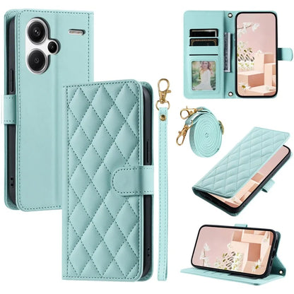 For Xiaomi Redmi Note 13 Pro+ 5G Case PU Leather Flip Stand View Crossbody Phone Cover