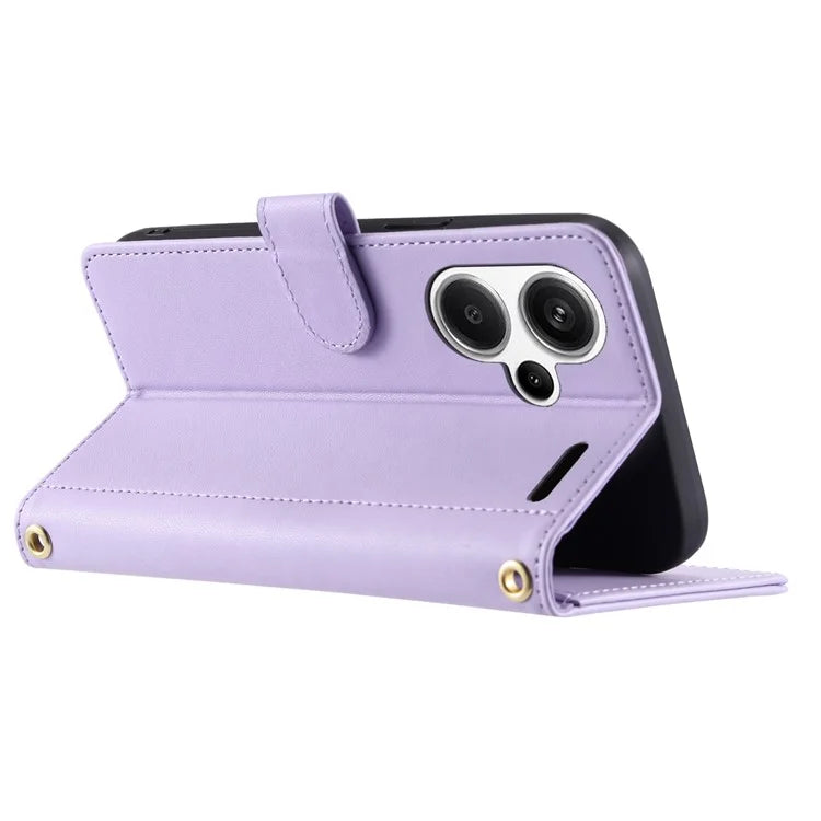 For Xiaomi Redmi Note 13 Pro+ 5G Case PU Leather Flip Stand View Crossbody Phone Cover