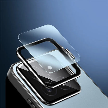 For Xiaomi 14 Case Lens Guard Kickstand PC+TPU Phone Cover Support Magnetic Car Mount
