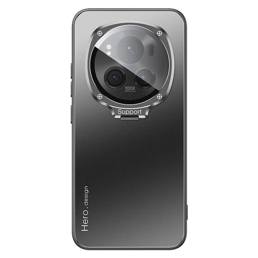 For Honor Magic6 Pro 5G Case Magnetic Hidden Phone Kickstand Back Cover with Lens Protection