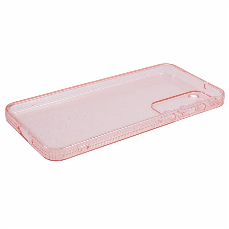 JTW Series for Samsung Galaxy S23+ Case Clear Glitter Soft TPU Phone Cover Pink