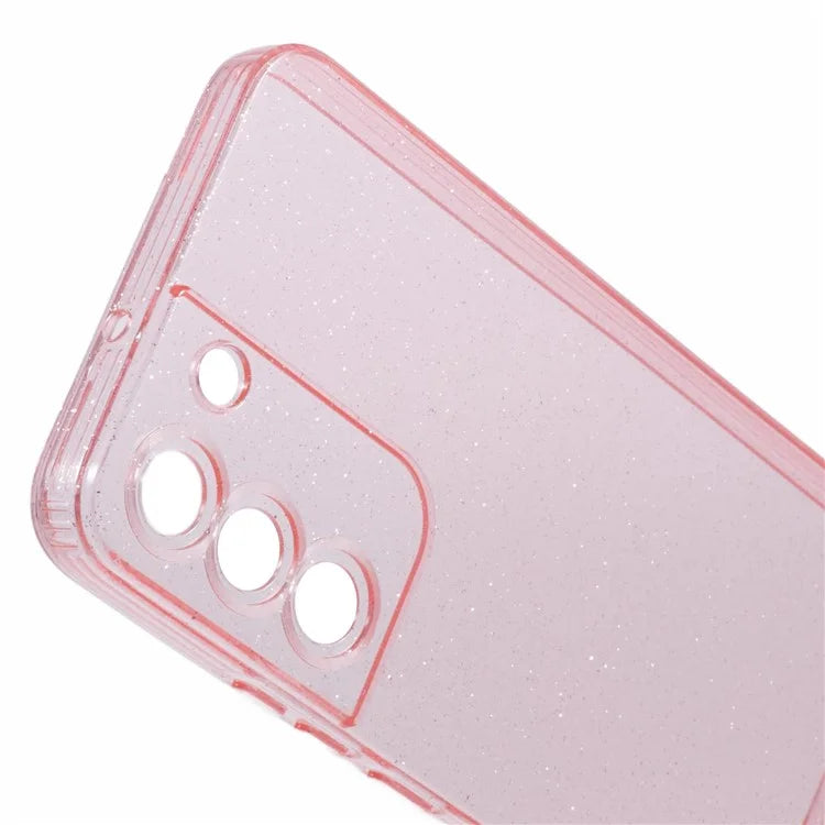JTW Series for Samsung Galaxy S21+ 5G Slim Case Glitter Surface TPU Phone Cover Pink
