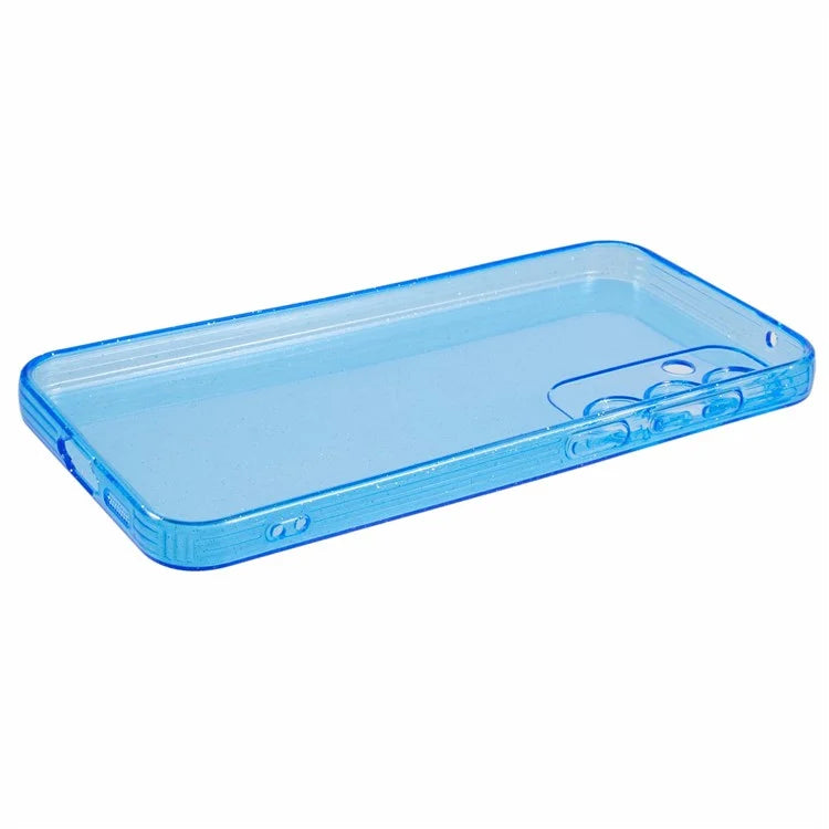 JTW Series for Samsung Galaxy S24+ Case TPU Shockproof Glitter Phone Cover Blue