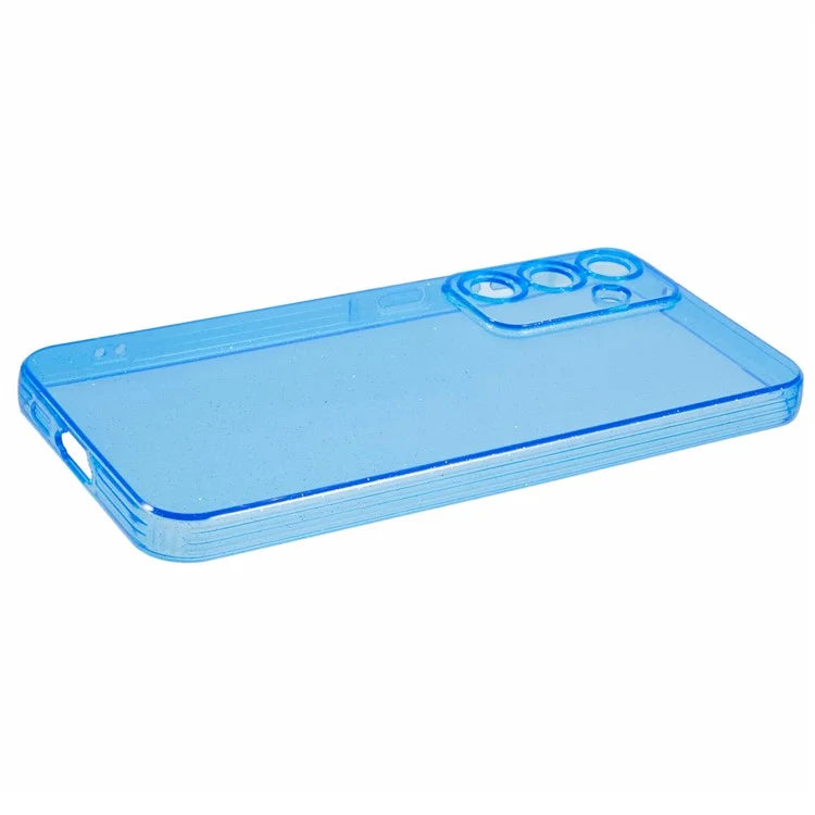 JTW Series for Samsung Galaxy A25 5G (Global) (161.0 x 76.5 x 8.3mm) TPU Case Glitter Phone Cover Blue