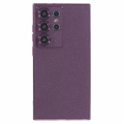 JTW Series for Samsung Galaxy S21 Ultra 5G Shockproof Case Glitter Surface TPU Slim Phone Cover Purple