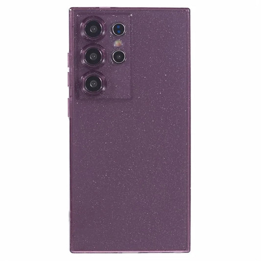 JTW Series for Samsung Galaxy S21 Ultra 5G Shockproof Case Glitter Surface TPU Slim Phone Cover Purple