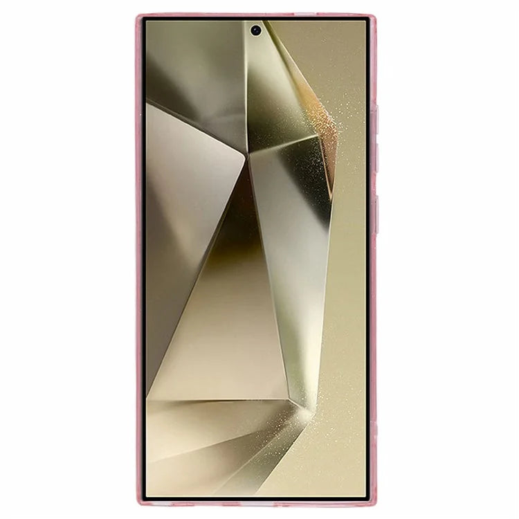 JTW Series for Samsung Galaxy S24 Ultra Case Glitter TPU Phone Shell with Precise Lens Cutout Pink