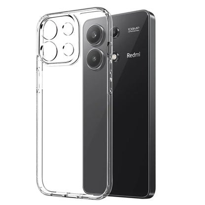 NORTHJO For Xiaomi Redmi Note 13 4G TPU Case Clear Phone Cover with Tempered Glass Film