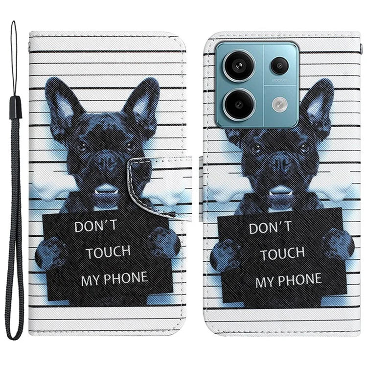For Xiaomi Redmi Note 13 Pro 5G / Poco X6 5G Case Pattern Printing Leather Wallet Cover