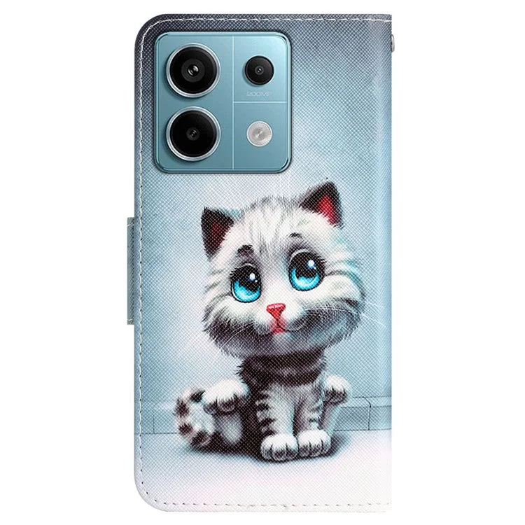 For Xiaomi Redmi Note 13 Pro 5G / Poco X6 5G Case Pattern Printing Leather Wallet Cover