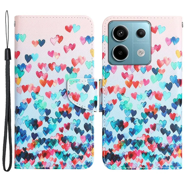 For Xiaomi Redmi Note 13 Pro 5G / Poco X6 5G Case Pattern Printing Leather Wallet Cover