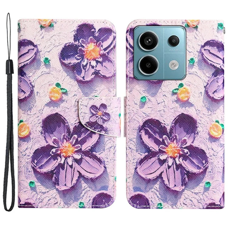 For Xiaomi Redmi Note 13 Pro 5G / Poco X6 5G Case Pattern Printing Leather Wallet Cover