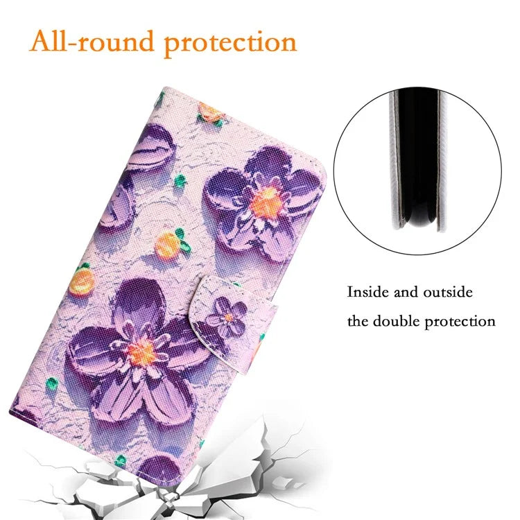 For Xiaomi Redmi Note 13 Pro 5G / Poco X6 5G Case Pattern Printing Leather Wallet Cover