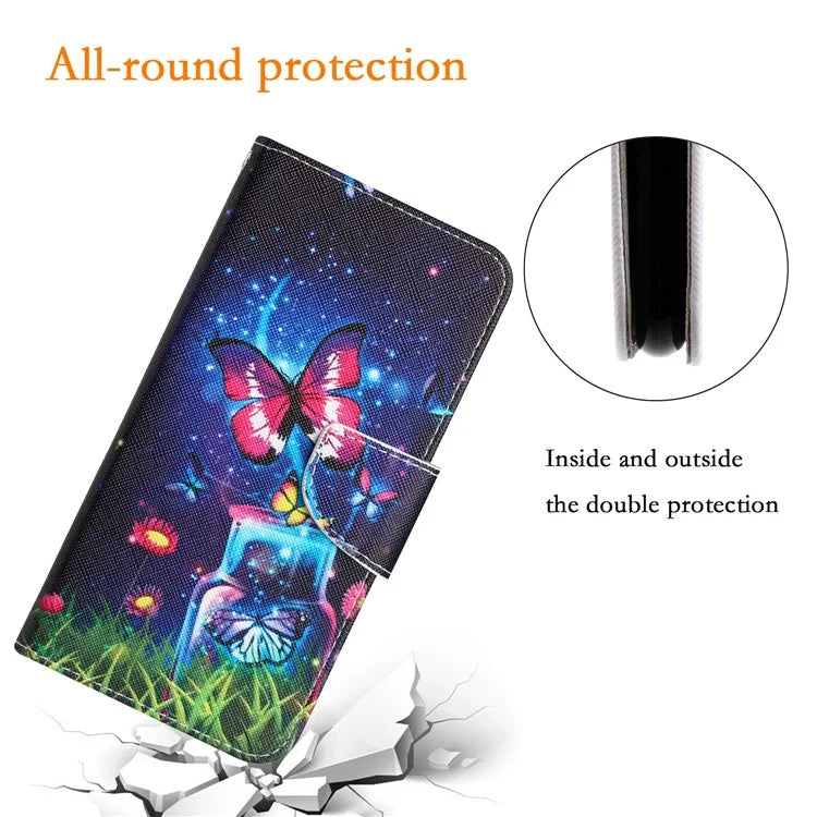For Xiaomi Redmi Note 13 Pro 5G / Poco X6 5G Case Pattern Printing Leather Wallet Cover