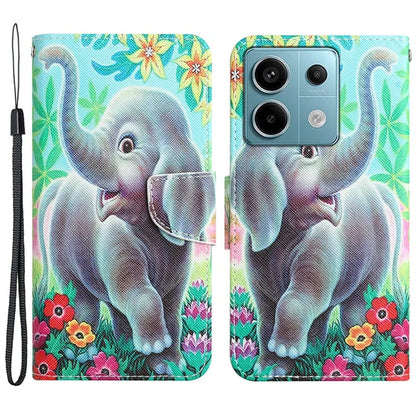 For Xiaomi Redmi Note 13 Pro 5G / Poco X6 5G Case Pattern Printing Leather Wallet Cover