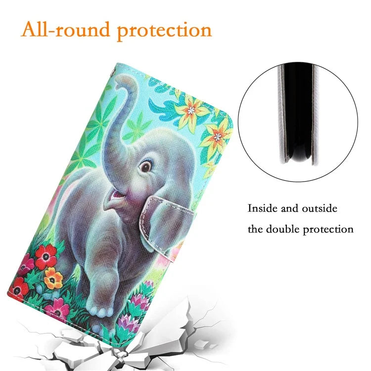 For Xiaomi Redmi Note 13 Pro 5G / Poco X6 5G Case Pattern Printing Leather Wallet Cover