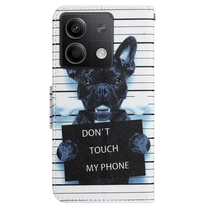 For Xiaomi Redmi Note 13 5G Case PU Leather Magnetic Clasp Pattern Printing Phone Cover
