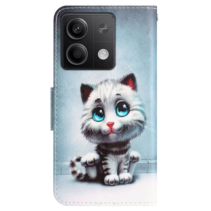 For Xiaomi Redmi Note 13 5G Case PU Leather Magnetic Clasp Pattern Printing Phone Cover