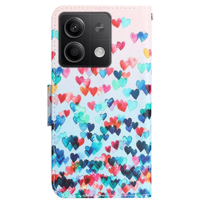 For Xiaomi Redmi Note 13 5G Case PU Leather Magnetic Clasp Pattern Printing Phone Cover