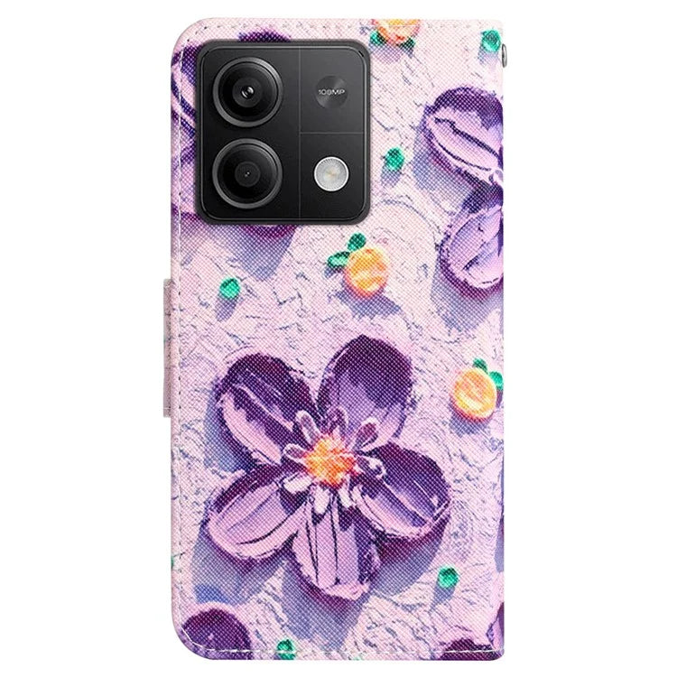 For Xiaomi Redmi Note 13 5G Case PU Leather Magnetic Clasp Pattern Printing Phone Cover