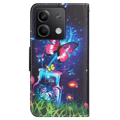 For Xiaomi Redmi Note 13 5G Case PU Leather Magnetic Clasp Pattern Printing Phone Cover