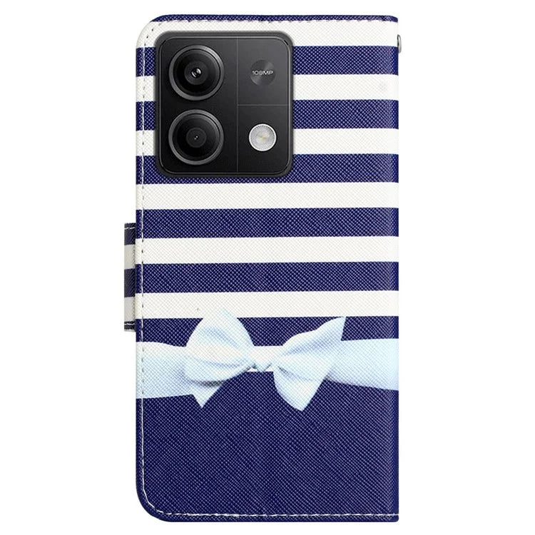For Xiaomi Redmi Note 13 5G Case PU Leather Magnetic Clasp Pattern Printing Phone Cover