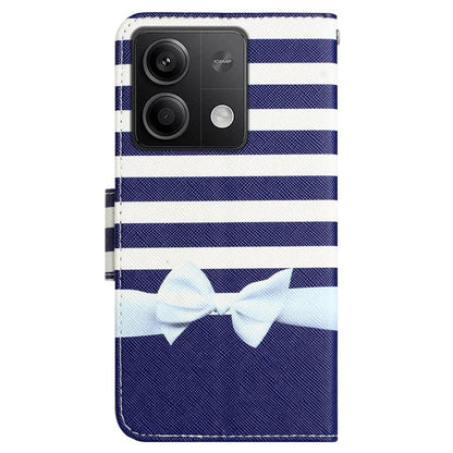 For Xiaomi Redmi Note 13 5G Case PU Leather Magnetic Clasp Pattern Printing Phone Cover
