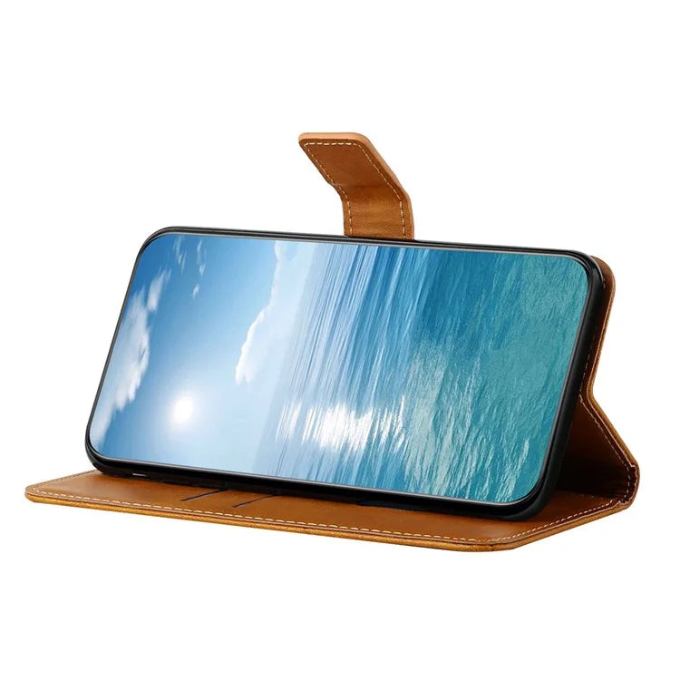For Xiaomi Redmi Note 13 4G Case Leather Wallet Line Pattern Phone Cover