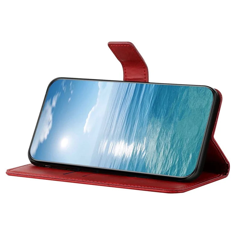 For Xiaomi Redmi Note 13 Pro 4G / Poco M6 Pro 4G Case Lines Imprinted PU Leather Wallet Stand Phone Cover