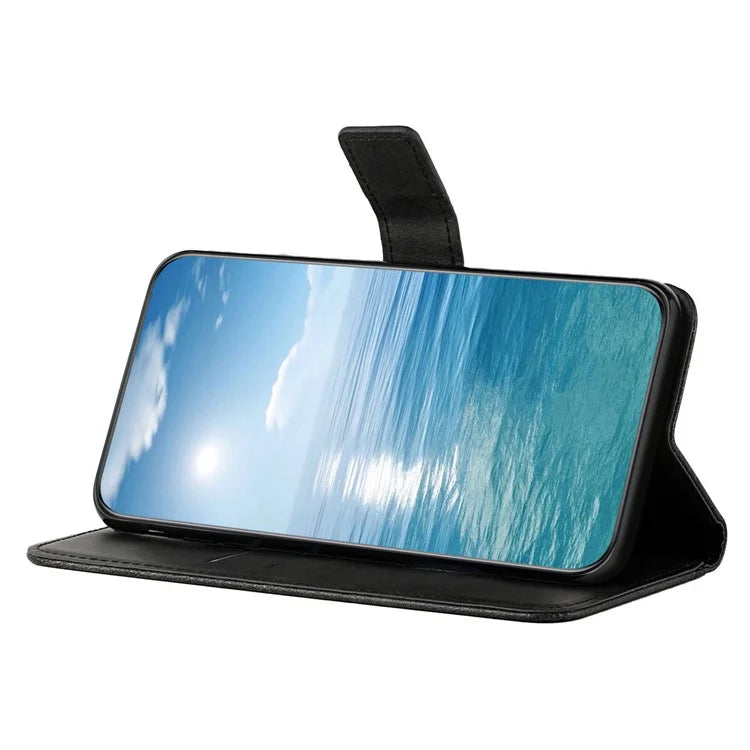 For Xiaomi Redmi Note 13 Pro 4G / Poco M6 Pro 4G Case Lines Imprinted PU Leather Wallet Stand Phone Cover